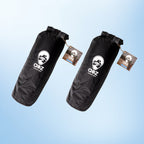 A to Z Adventure Gear two grey and blue woven cotton yoga mats, 72x24 inches with textured surface and reinforced edges